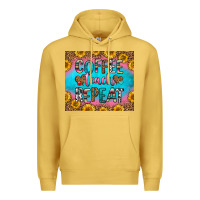 Antique Gold coffee teach repeat Premium Hoodie - HRA Design Shop