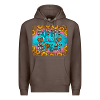 Coffee coffee teach repeat Premium Hoodie - HRA Design Shop