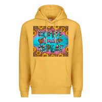 Mustard coffee teach repeat Premium Hoodie - HRA Design Shop