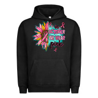 Pigment Black sunflower in october we wear pink Urban Hoodie - AdoDesignShop