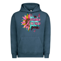 Pigment Midnight Navy sunflower in october we wear pink Urban Hoodie - AdoDesignShop