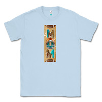 Dusty Blue american football with leopard pen wraps Classic Tee - BundleAndBundleShop