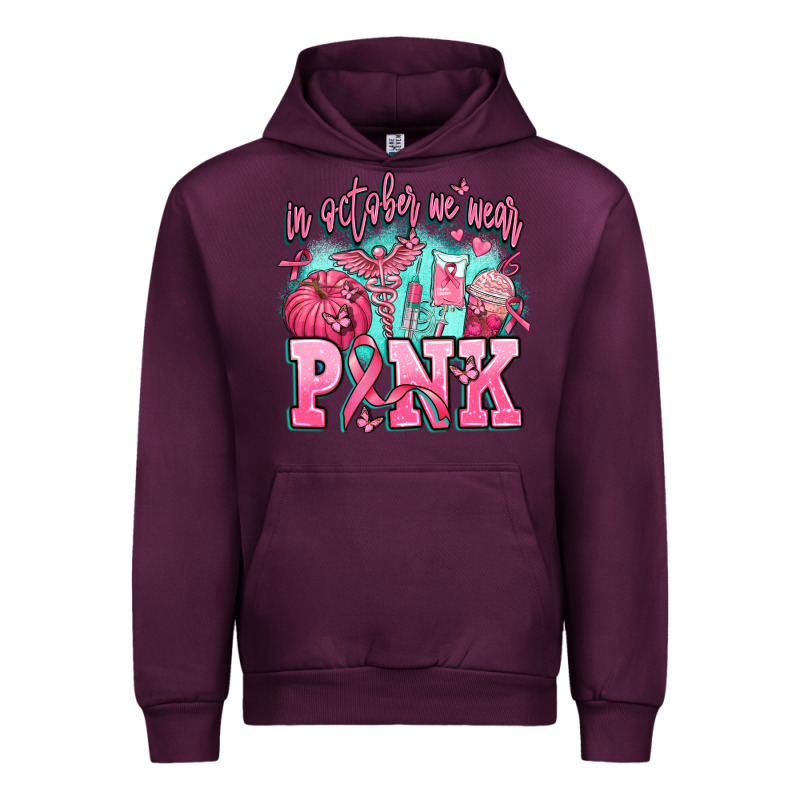 In October We Wear Pink Urban Hoodie by AdoDesignShop | Teevron