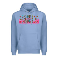 Colony Blue coffee teach repeat teacher libbey glass Premium Hoodie - HRA Design Shop