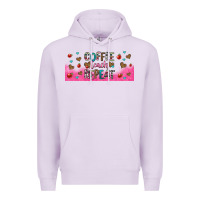 Lilac coffee teach repeat teacher libbey glass Premium Hoodie - HRA Design Shop