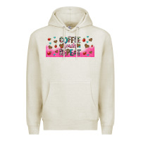 Oatmeal Heather coffee teach repeat teacher libbey glass Premium Hoodie - HRA Design Shop