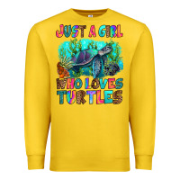 Lemon just a girl who loves turtles Premium Sweatshirt - RanaPortraitStore