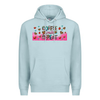Blue Mist coffee teach repeat teacher libbey glass Premium Hoodie - HRA Design Shop