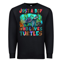 Black just a boy who loves turtles Premium Sweatshirt - RanaPortraitStore
