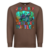 Chestnut just a boy who loves turtles Premium Sweatshirt - RanaPortraitStore