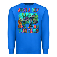 True Royal just a boy who loves turtles Premium Sweatshirt - RanaPortraitStore