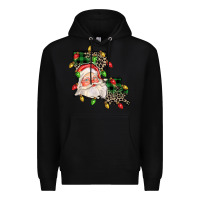 Black Louisiana map christmas santa Premium Hoodie - FaDigitalArtStudio