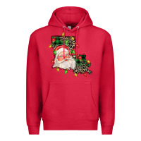 Cardinal Louisiana map christmas santa Premium Hoodie - FaDigitalArtStudio