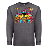 Charcoal Heather teacher off duty Premium Sweatshirt - RanaPortraitStore