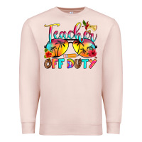 Pale Pink teacher off duty Premium Sweatshirt - RanaPortraitStore