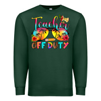 Sports Green teacher off duty Premium Sweatshirt - RanaPortraitStore