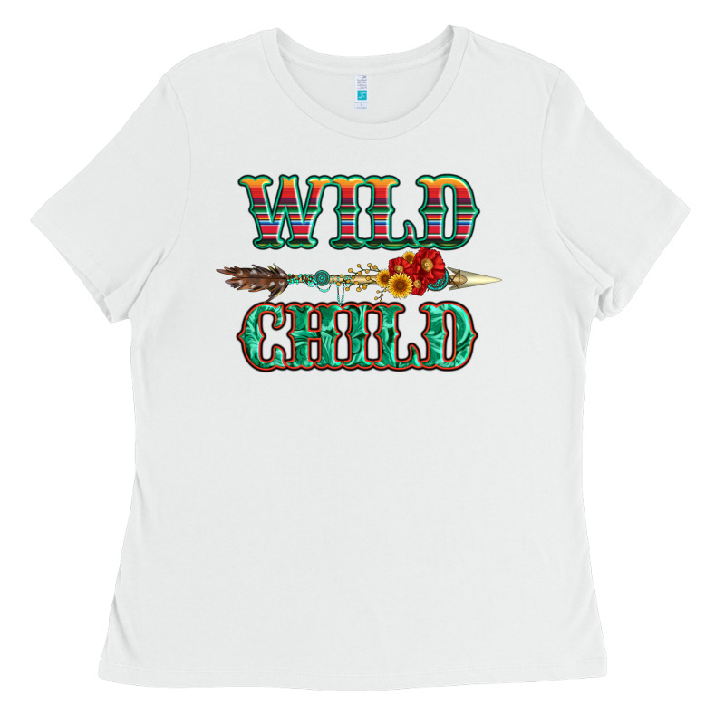 Wild Chıld Serape Sunflower And Gemstone With Arrow Ladies Tee by Artiststas | Teevron