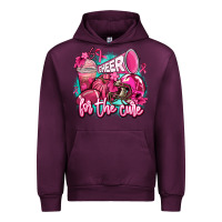 Mauve Wine cheer for the cure Urban Hoodie - AdoDesignShop