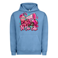 Pigment Pebble Blue cheer for the cure Urban Hoodie - AdoDesignShop
