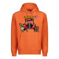 Carrot america soldier truck Premium Hoodie - CowhideDigitalArt