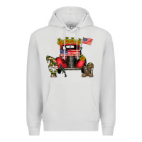America Soldier Truck Premium Hoodie | Teevron