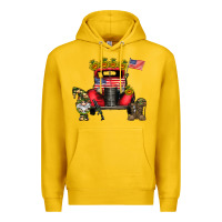 Lemon america soldier truck Premium Hoodie - CowhideDigitalArt