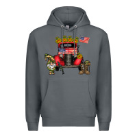 Rock america soldier truck Premium Hoodie - CowhideDigitalArt