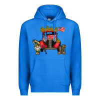 True Royal america soldier truck Premium Hoodie - CowhideDigitalArt