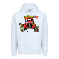 White america soldier truck Premium Hoodie - CowhideDigitalArt