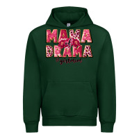 Forest Green mama of drama girl mom Urban Hoodie - JahusDesignShop