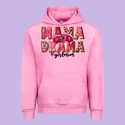 Mama Of Drama Girl Mom Urban Hoodie Designed By Jahusdesignshop