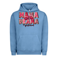 Pigment Pebble Blue mama of drama girl mom Urban Hoodie - JahusDesignShop