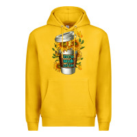 Lemon Mama Needs Coffee Cup Premium Hoodie - FaDigitalArtStudio