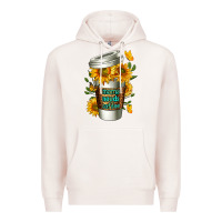 Pale Pink Mama Needs Coffee Cup Premium Hoodie - FaDigitalArtStudio