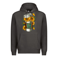 Smoke Mama Needs Coffee Cup Premium Hoodie - FaDigitalArtStudio
