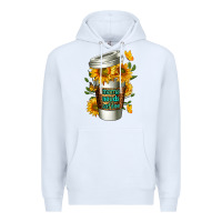 White Mama Needs Coffee Cup Premium Hoodie - FaDigitalArtStudio