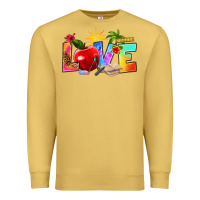 Antique Gold love teacher summer Premium Sweatshirt - RanaPortraitStore