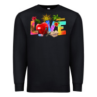 Black love teacher summer Premium Sweatshirt - RanaPortraitStore