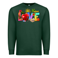 Sports Green love teacher summer Premium Sweatshirt - RanaPortraitStore