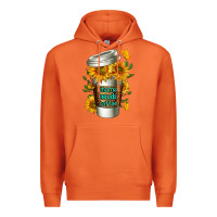 Carrot Mama Needs Coffee Cup Premium Hoodie - FaDigitalArtStudio