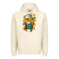 Sandshell Mama Needs Coffee Cup Premium Hoodie - FaDigitalArtStudio