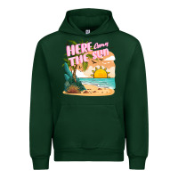 Forest Green here comes the sun Urban Hoodie - JahusDesignShop