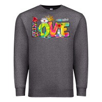 Charcoal Heather love nurse summer Premium Sweatshirt - RanaPortraitStore