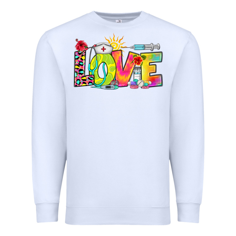 Love Nurse Summer Premium Sweatshirt by RanaPortraitStore | Teevron