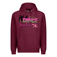 Burgundy dance teacher Premium Hoodie - AdoDesignShop