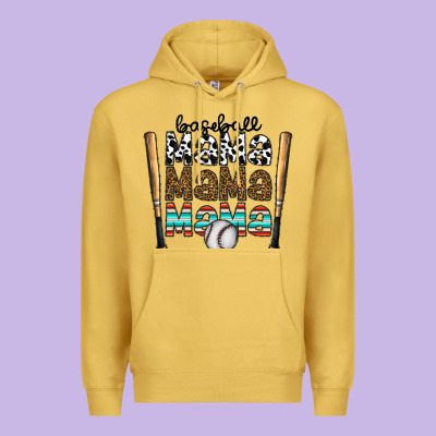 Baseball Mama Mama Mama Premium Hoodie Designed By Cowhidedigitalart
