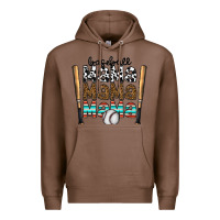 Chestnut baseball mama mama mama Premium Hoodie - CowhideDigitalArt