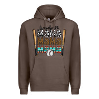 Coffee baseball mama mama mama Premium Hoodie - CowhideDigitalArt