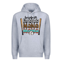 Heather Grey baseball mama mama mama Premium Hoodie - CowhideDigitalArt