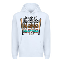 White baseball mama mama mama Premium Hoodie - CowhideDigitalArt